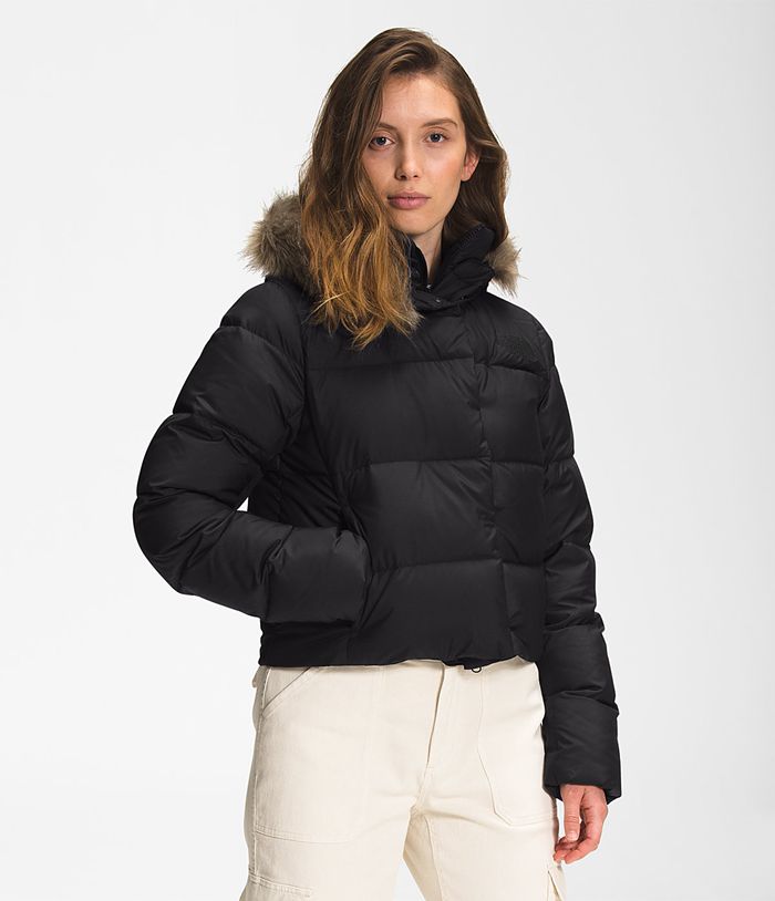 The North Face Winterjas Dames New Dealio Korte BEDN86315 - Zwart